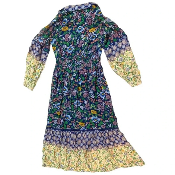 Anthropologie Maeve Ondine Maxi Dress Sz S Floral Cottagecore Feminine - Picture 2 of 7